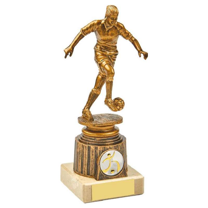 Antique Gold Female Footballer Award 200mm – Ant Gold