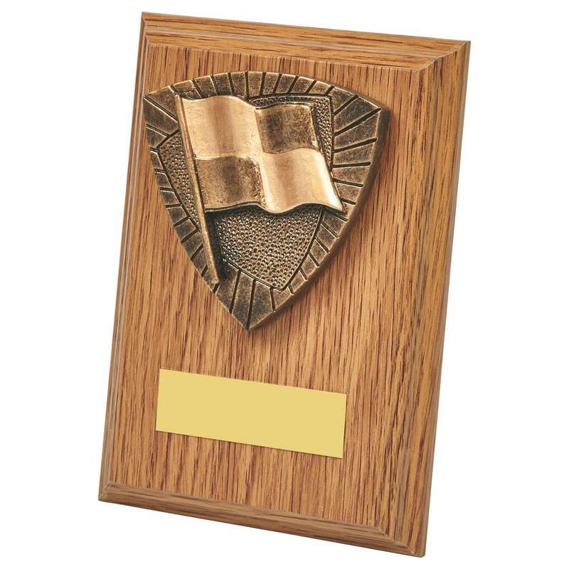Assistant Referee Wood Plaque Award 130mm – Light Oak