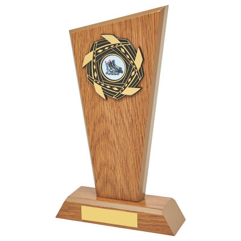 Light Oak Wood Stand Award Plaque 230mm – Light Oak