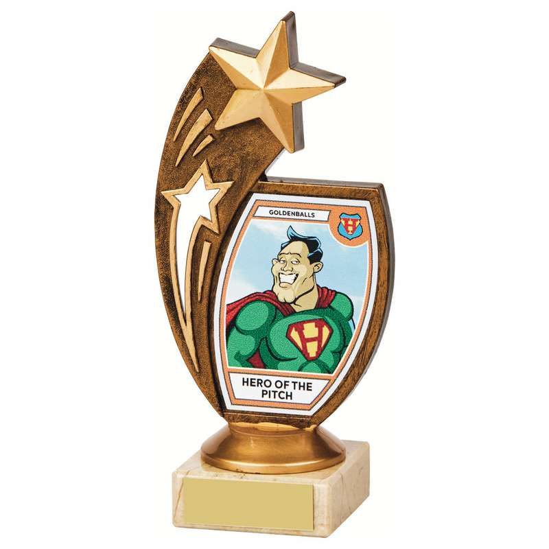 “Hero of the Pitch” Fun Award 170mm – Ant Gold