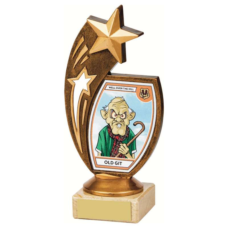 “Old Git” Fun Award 170mm – Ant Gold