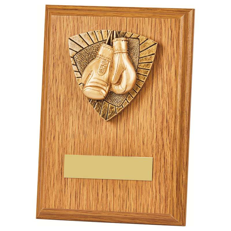 Light Oak Plaque – Boxing 150mm – Light Oak
