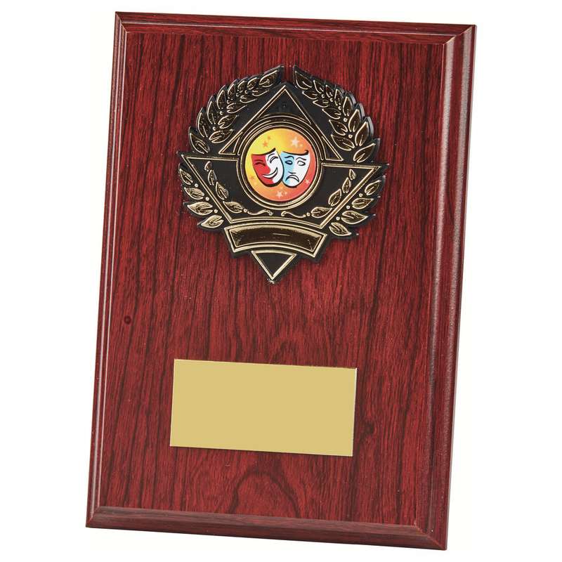 Wood Plaque Award 180mm – Dark Wood