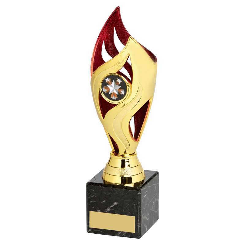 Gold Red Tulip Sculpture Award 210mm – Gold/Red