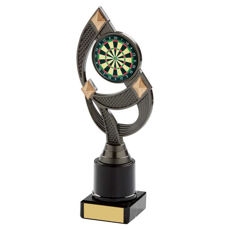 Antique Silver “Jewel” Holder Dartboard Award 225mm – Ant Silver