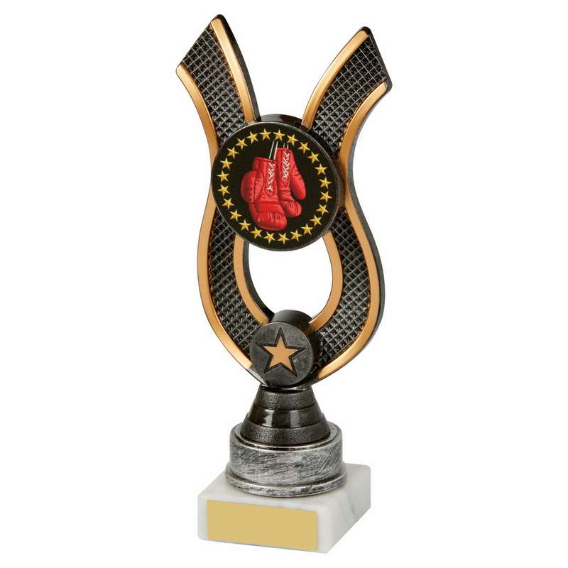 Antique Silver Ribbon Award – Boxing 200mm – Ant Silver