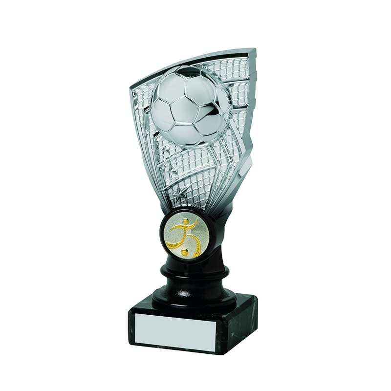 Silver/Black Shard on Marble Trophy 155mm – Silver/Black