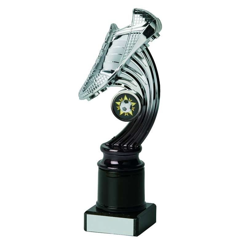 Silver/Black Football Boot Award 210mm – Silver/Black