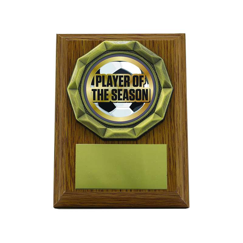 Light Oak Plaque with Player of the Season 100mm – Light Oak