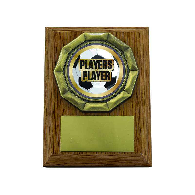 Light Oak Plaque with Players Player Trim 100mm – Light Oak
