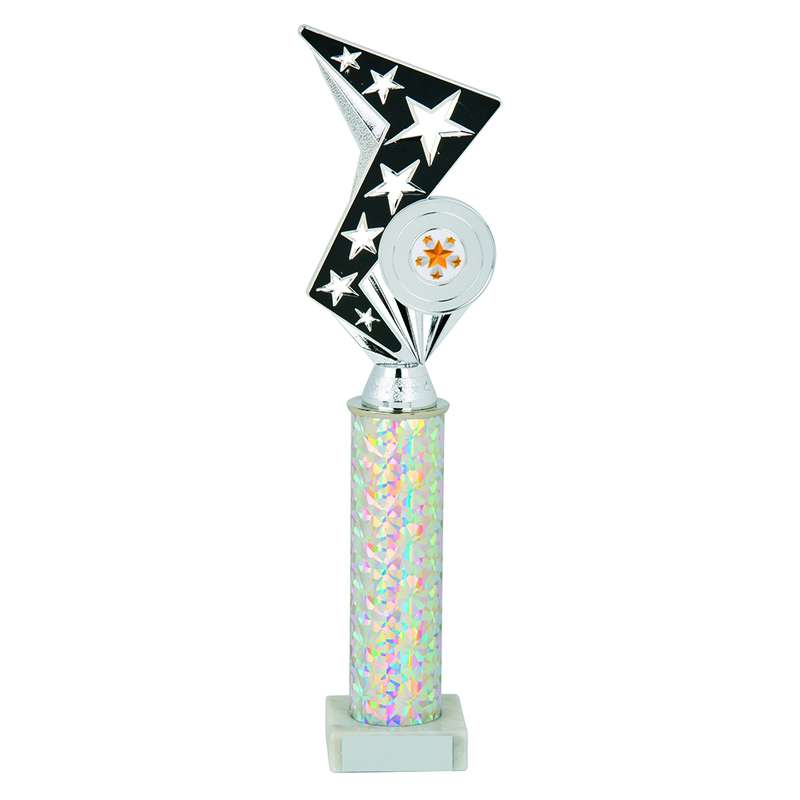 Silver/Black Zig Zag Holder Award 345mm – Silver/Black