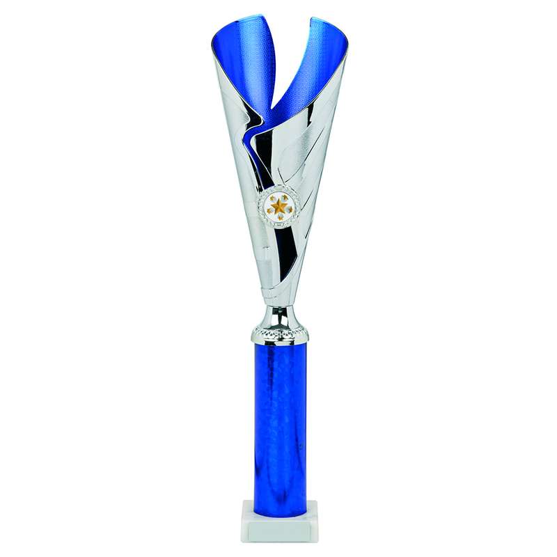 Silver/Blue Sculpture Award 430mm – Silver/Blue