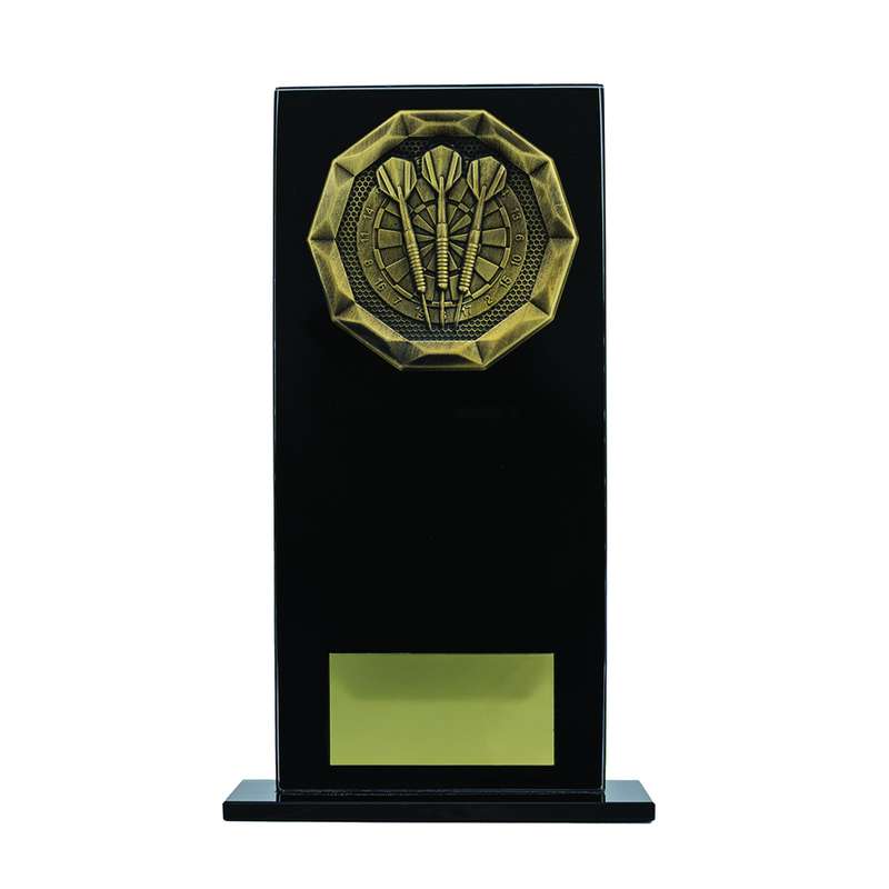 Darts Black Glass Stand Award 165mm – Black