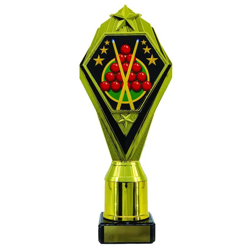 Gold/Black Snooker Trophy 240mm – Gold