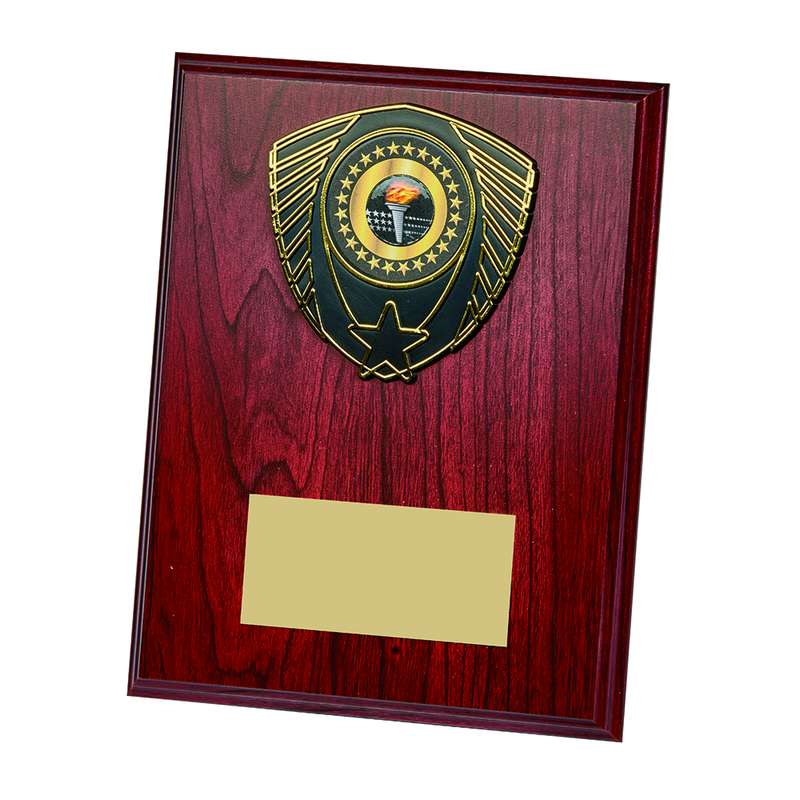Wood Plaque Award 230mm – Dark Wood