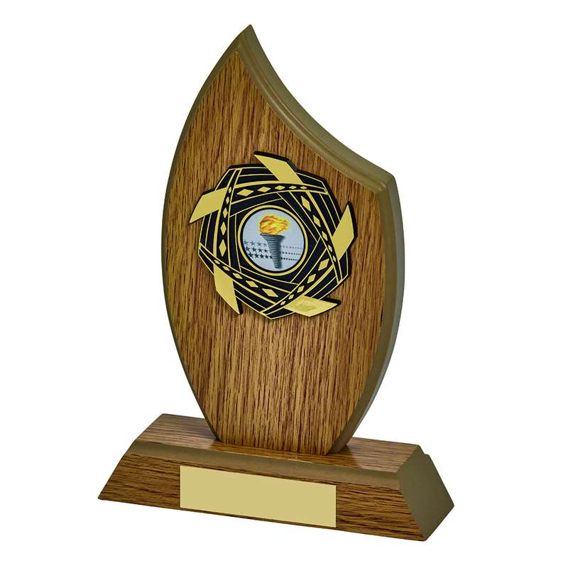 Light Oak Wood Stand Award 190mm – Light Oak