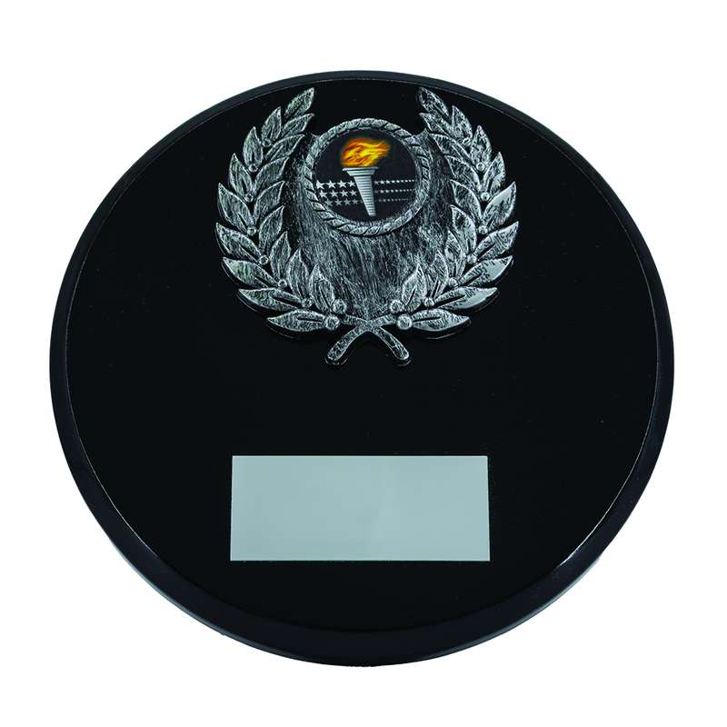Black Wood effect Stand Trophy 150mm – Black