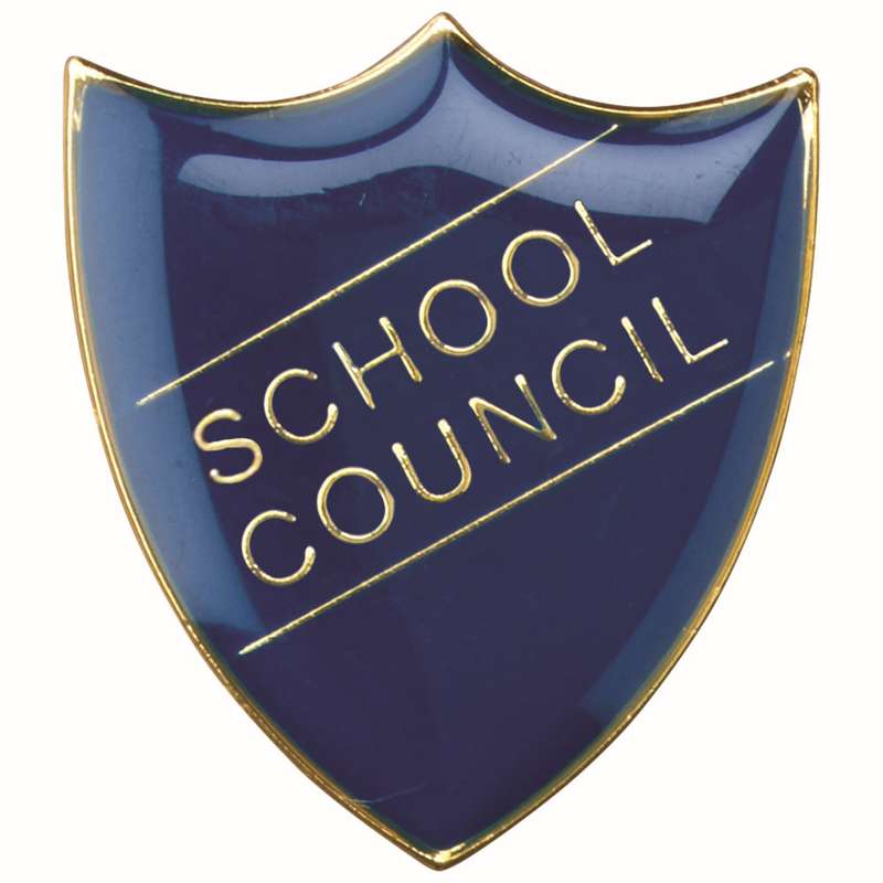 SCHOOL SHIELD BADGE (SCHOOL COUNCIL) BLUE – 1.25in