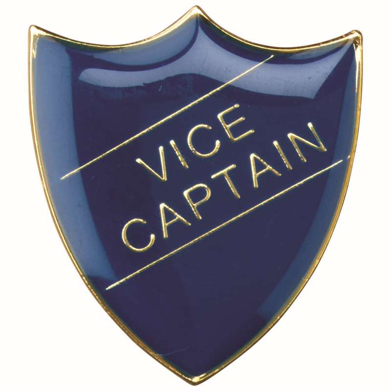 SCHOOL SHIELD BADGE (VICE CAPTAIN) BLUE – 1.25in