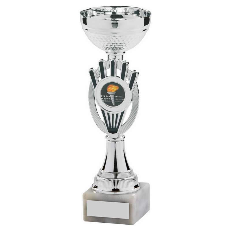 Silver Bowl Award Cup 320mm – Silver/Black
