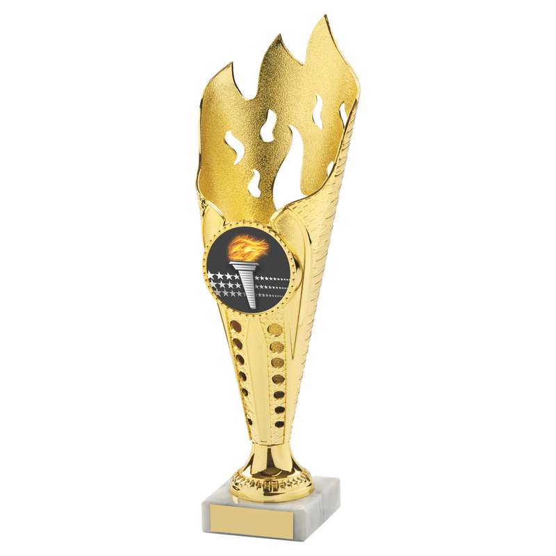 Gold Flame Sculpture Award 360mm – Gold
