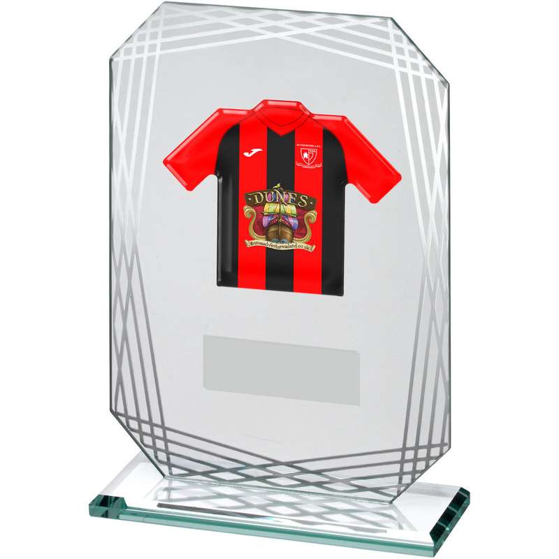 JADE/SILVER GLASS PLAQUE – 6.75in (REQUIRES SHIRT C)