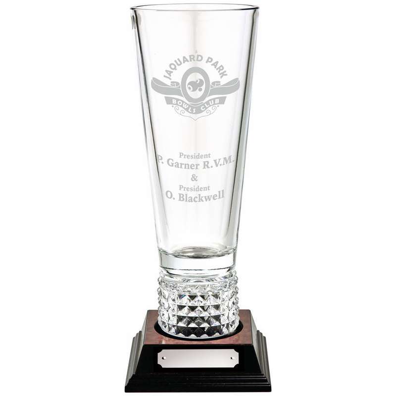 Lead Crystal Vase (VASE ONLY) 370mm – Clear