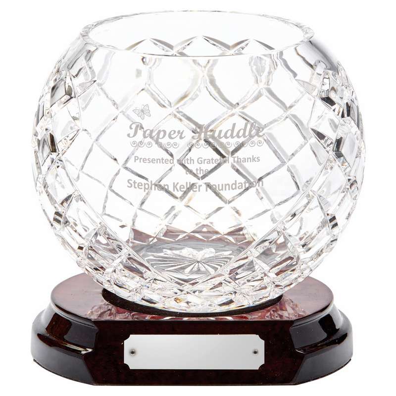 Circular Crystal Bowl (BOWL ONLY) Award 70mm – Clear