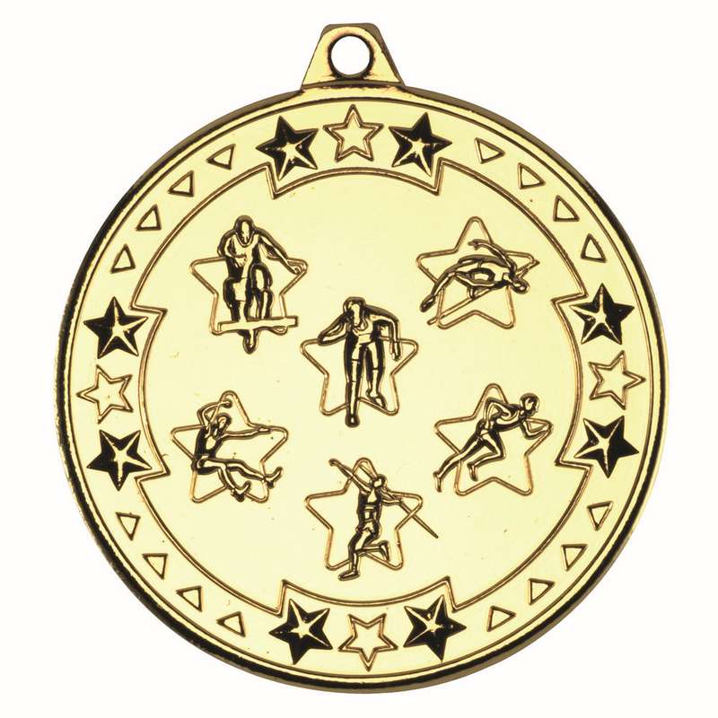 MULTI ATHLETICS TRI STAR MEDAL BRONZE – 2in