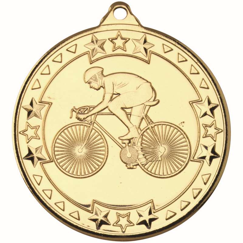 CYCLING TRI STAR MEDAL BRONZE – 2in