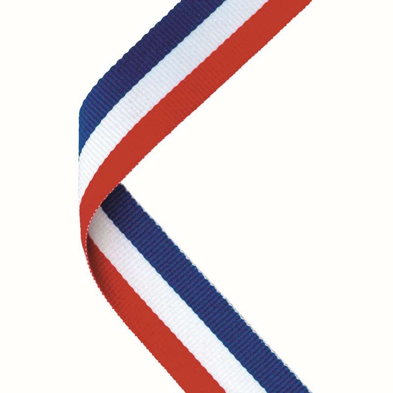 MEDAL RIBBON RED/WHITE/BLUE – 30 X 0.875in