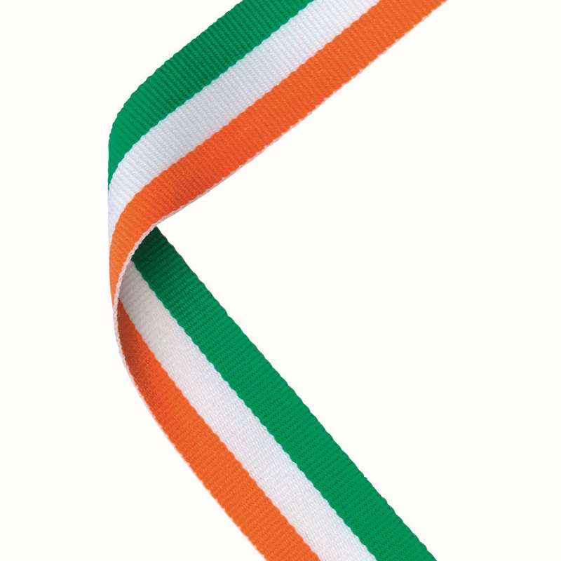 MEDAL RIBBON GREEN/WHITE/ORANGE – 30 X 0.875in