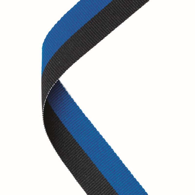 MEDAL RIBBON ROYAL BLUE/BLACK – 30 X 0.875in