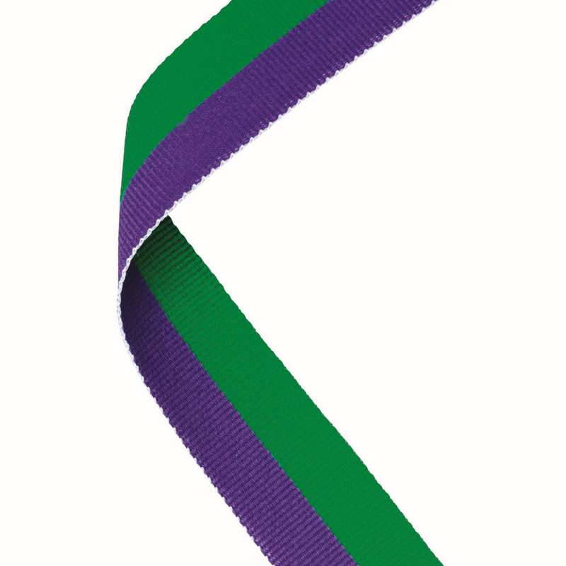 MEDAL RIBBON PURPLE/GREEN – 30 X 0.875in