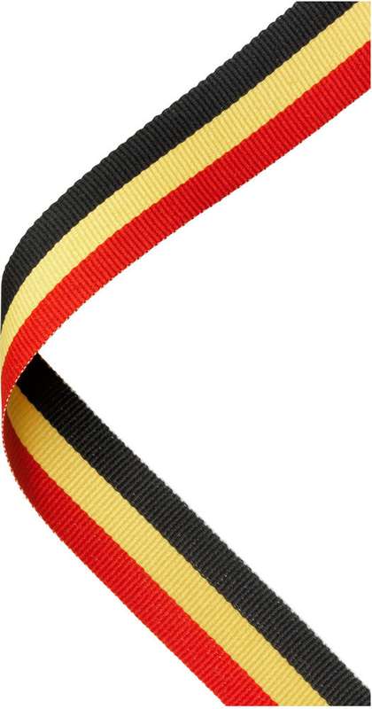 MEDAL RIBBON RED/YELLOW/BLACK – 30 X 0.875in