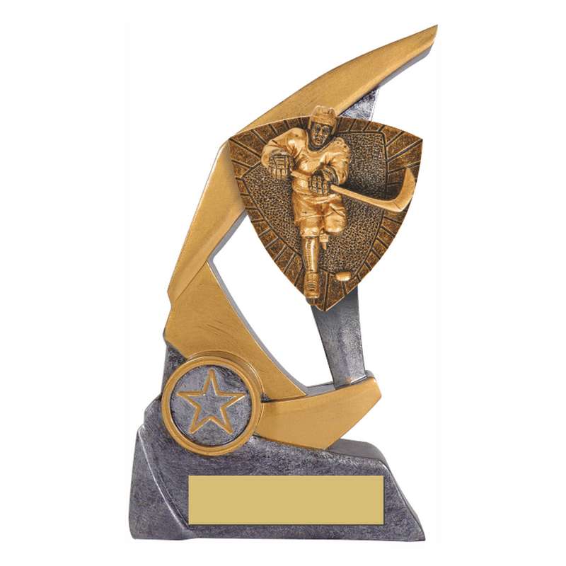 Antique Silver Resin Claw Trophy with Ice Hockey Trim 150mm – Ant Silver