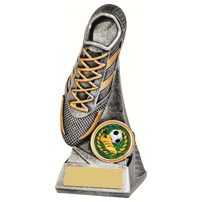 Antique Silver Football Boot Trophy 120mm – Ant Silver