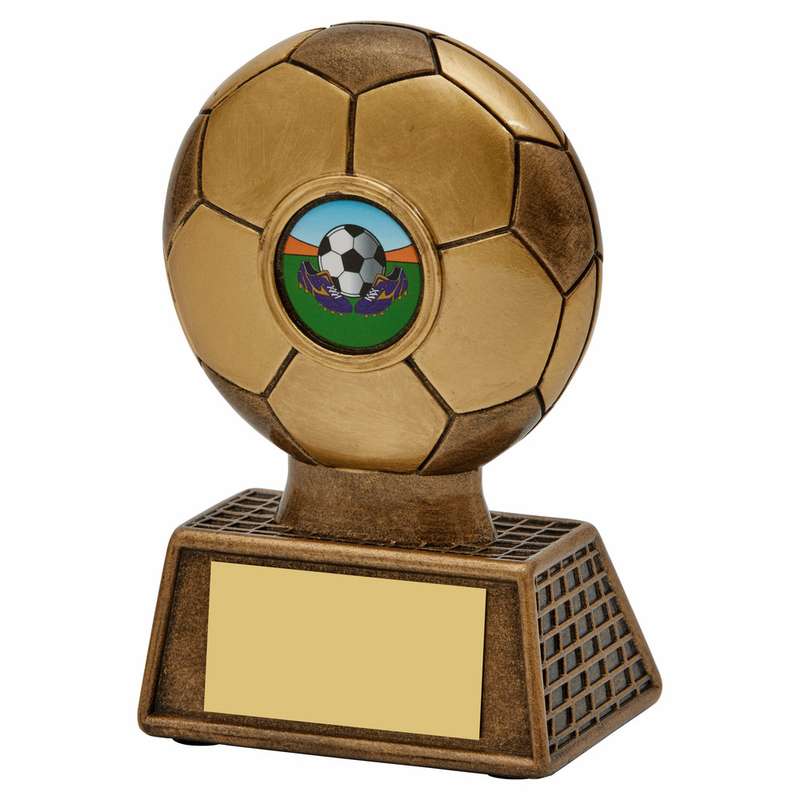 Antique Gold Resin Football Trophy 80mm – Ant Gold