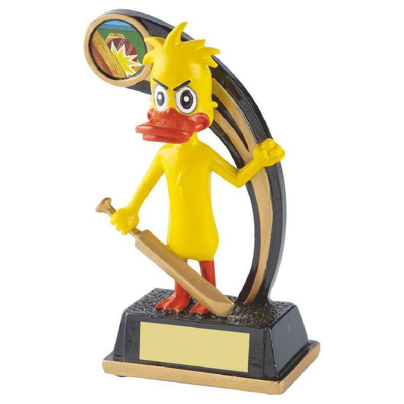 Novelty Cricket Trophy – The Duck 150mm – Yellow