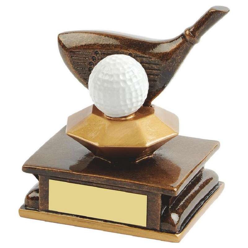 Resin Golf Driver Award 110mm – Ant Gold