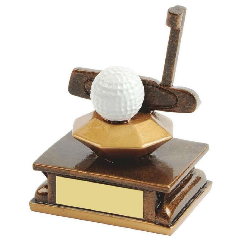 Resin Golf Putter Award 110mm – Ant Gold