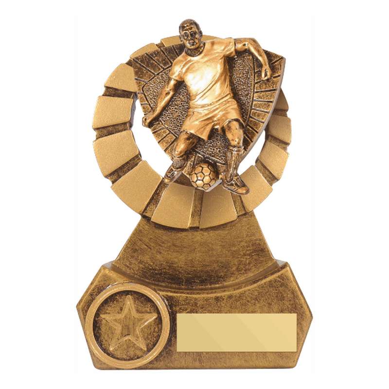 Antique Gold Resin Male Football Award 140mm – Ant Gold
