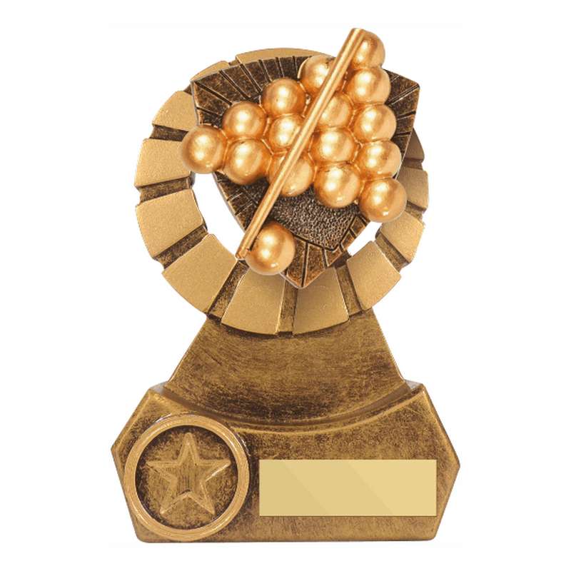 Antique Gold Resin Snooker/Pool Award 140mm – Ant Gold