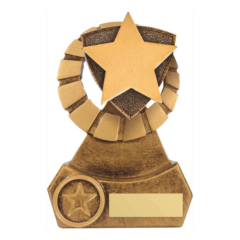Antique Gold Resin Star Award 140mm – Ant Gold