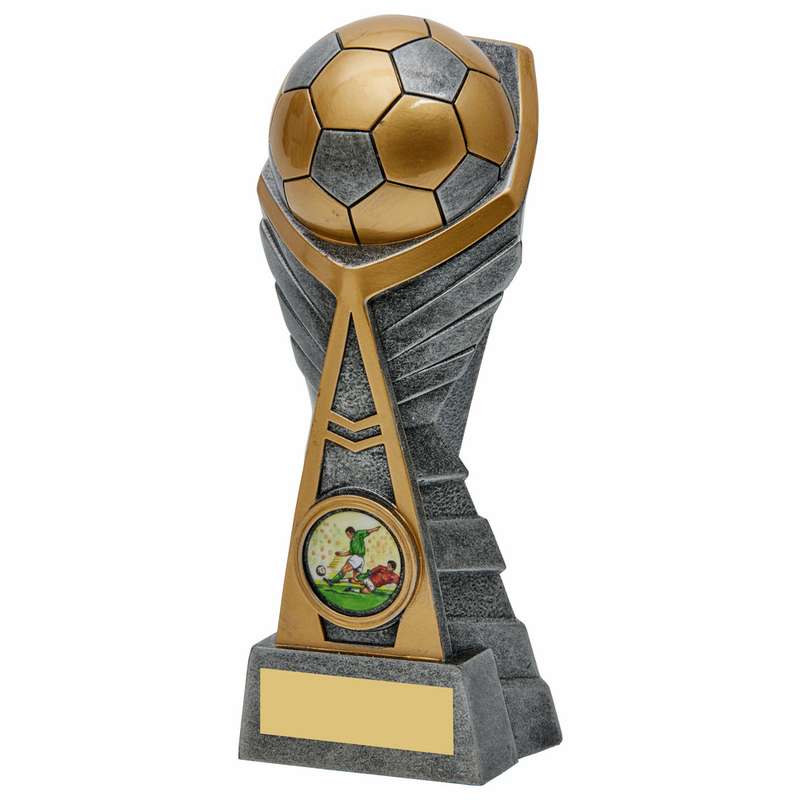 Antique Silver Football Resin Trophy 130mm – Ant Silver