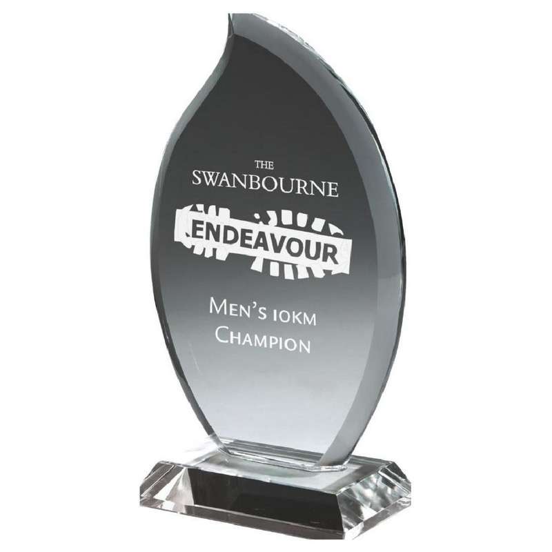 Clear Glass Flame Stand (In Presentation Case) Award 145mm – Clear