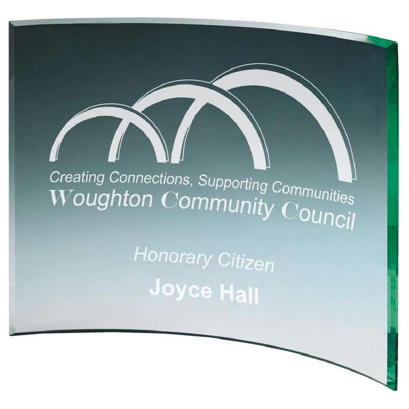 Jade Curve Glass Award 100mm – Jade