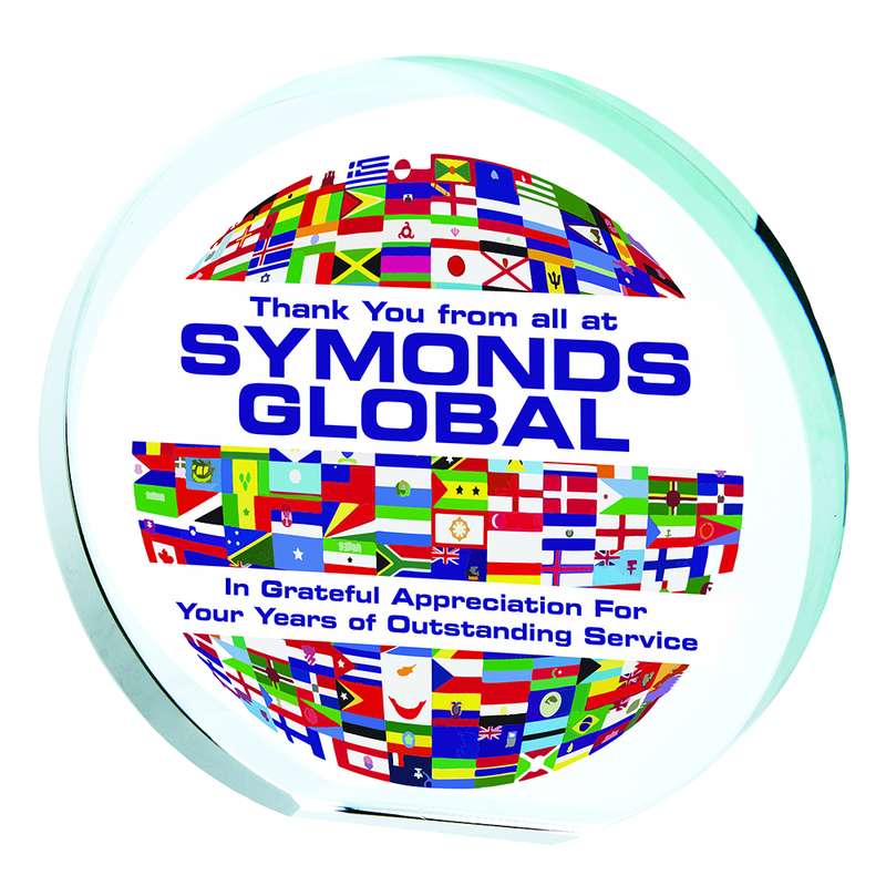 Crystal Circle Award for Colour Printing (In Presentation Case) 105mm – Clear