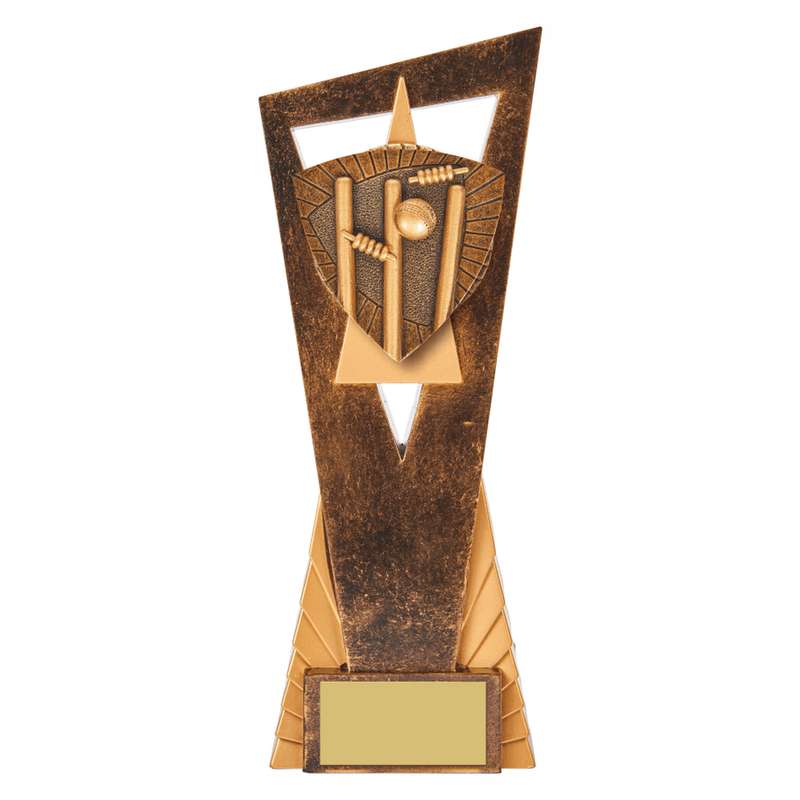 Antique Gold Edge Cricket Stumps Award 230mm – Ant Gold