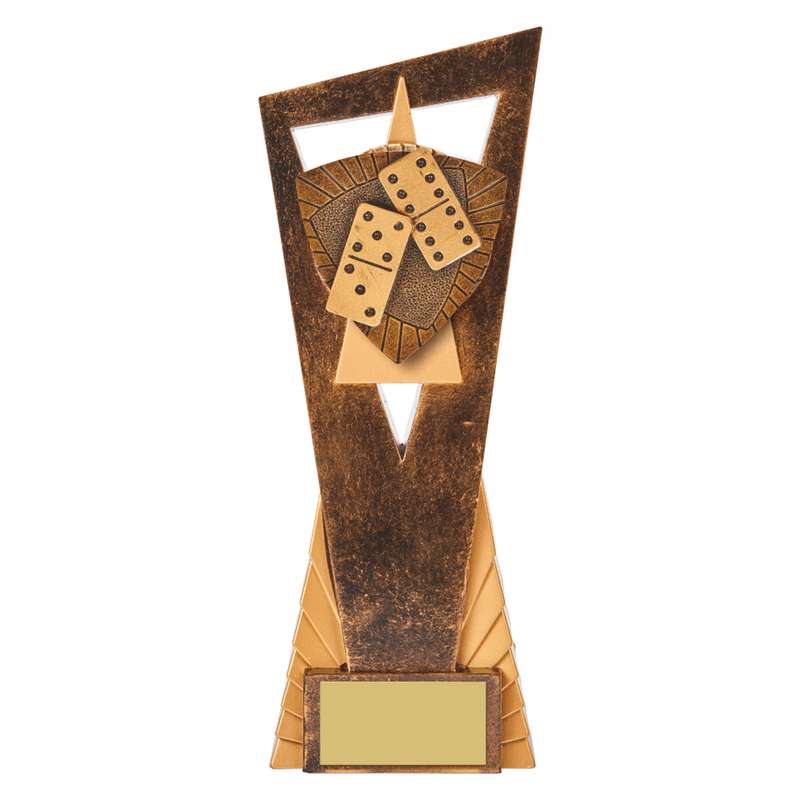 Antique Gold Edge Dominoes Award 230mm – Ant Gold